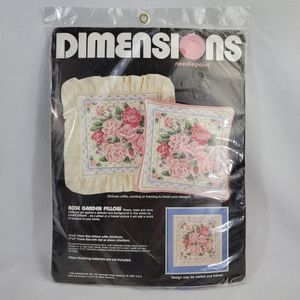 Dimensions Needlepoint Rose Garden Pillow Kit